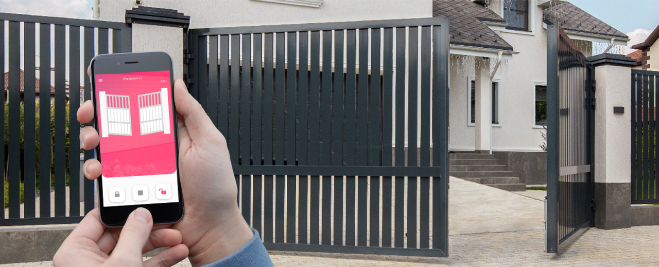Smart привод ALUTECH Scopio SC-3000SKIT-N-Sm для распашных ворот с модулем Wi-fi